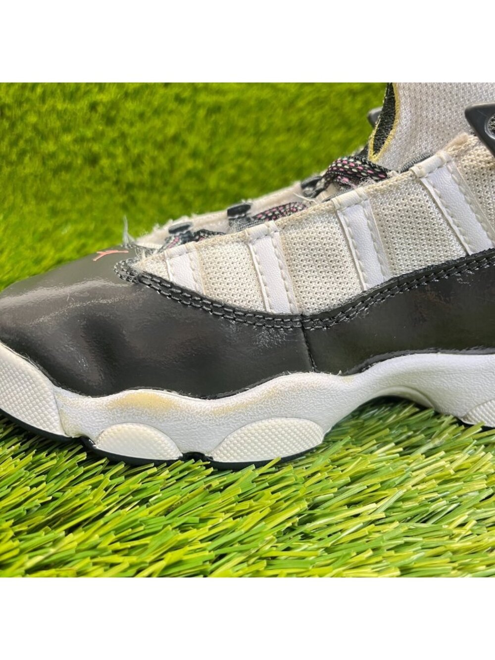 Nike Air Jordan 6 Rings Boys Size 1Y Black Athletic Basketball‎ Shoes Sneakers